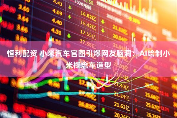 恒利配资 小米汽车官图引爆网友脑洞：AI绘制小米概念车造型